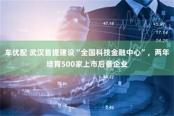 车优配 武汉首提建设“全国科技金融中心”，两年培育500家上市后备企业
