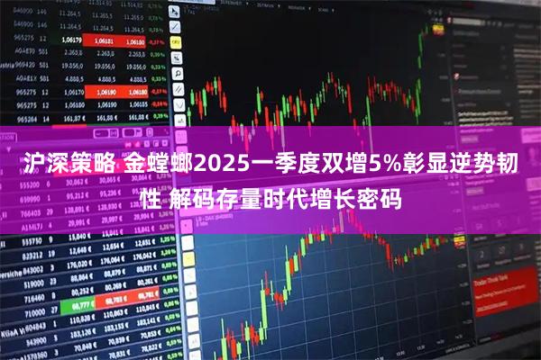 沪深策略 金螳螂2025一季度双增5%彰显逆势韧性 解码存量时代增长密码